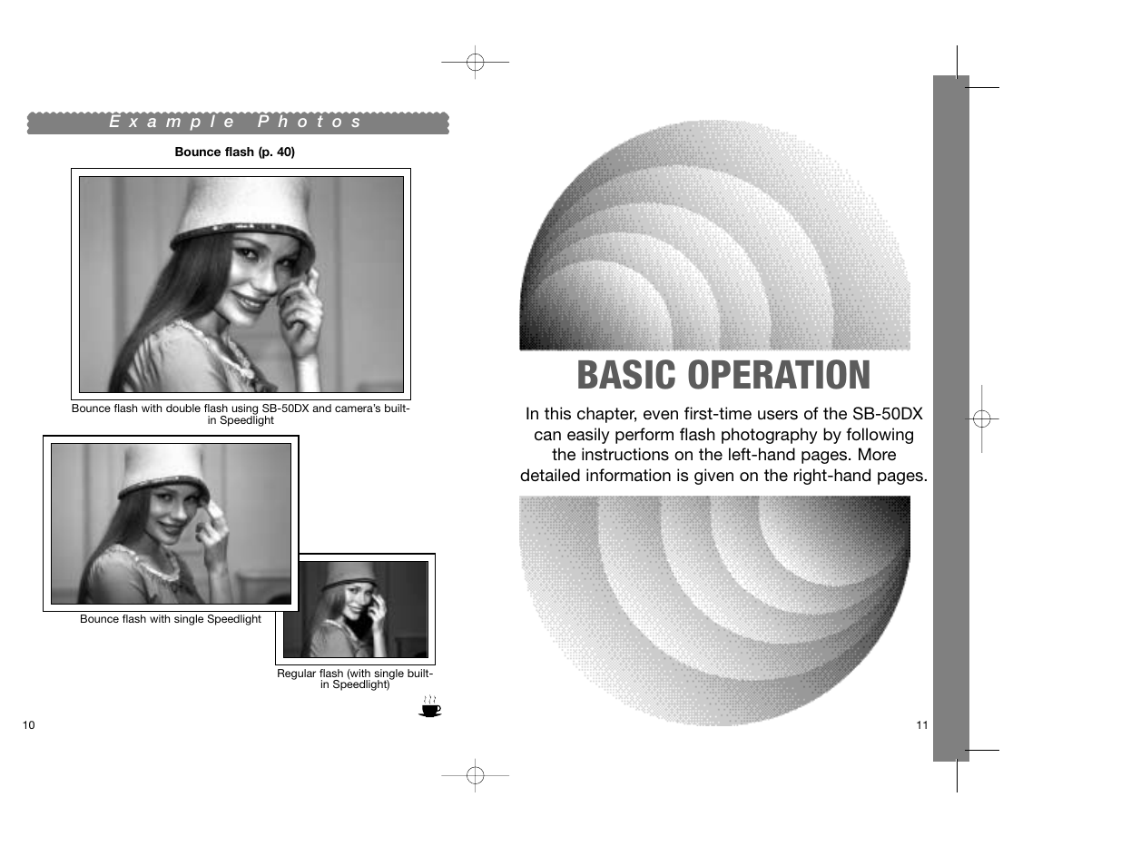 Basic operation | Nikon SB-50DX User Manual | Page 6 / 39