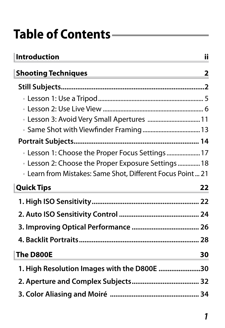 Nikon D800 User Manual | Page 3 / 38