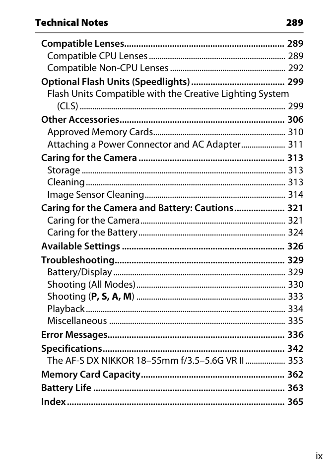 Nikon D3300 User Manual | Page 11 / 392