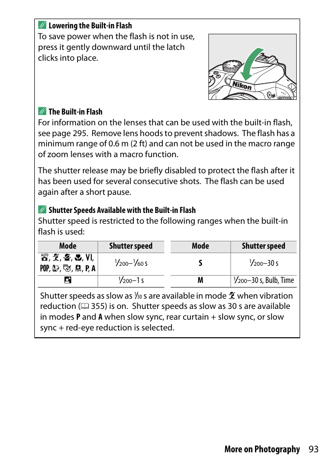 93 more on photography a | Nikon D3300 User Manual | Page 113 / 392