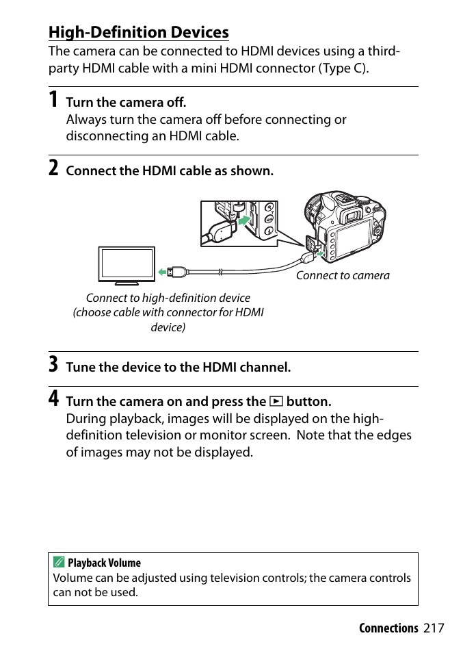 High-definition devices | Nikon D3300 User Manual | Page 237 / 392