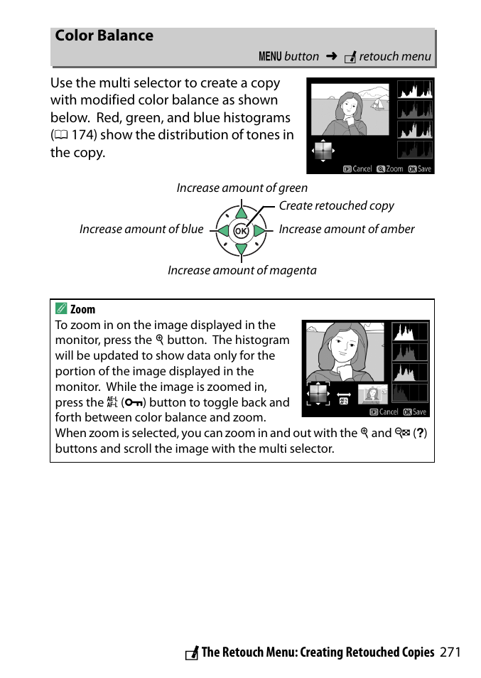 Color balance | Nikon D3300 User Manual | Page 291 / 392