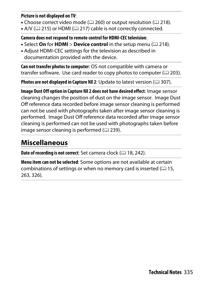 Miscellaneous | Nikon D3300 User Manual | Page 355 / 392