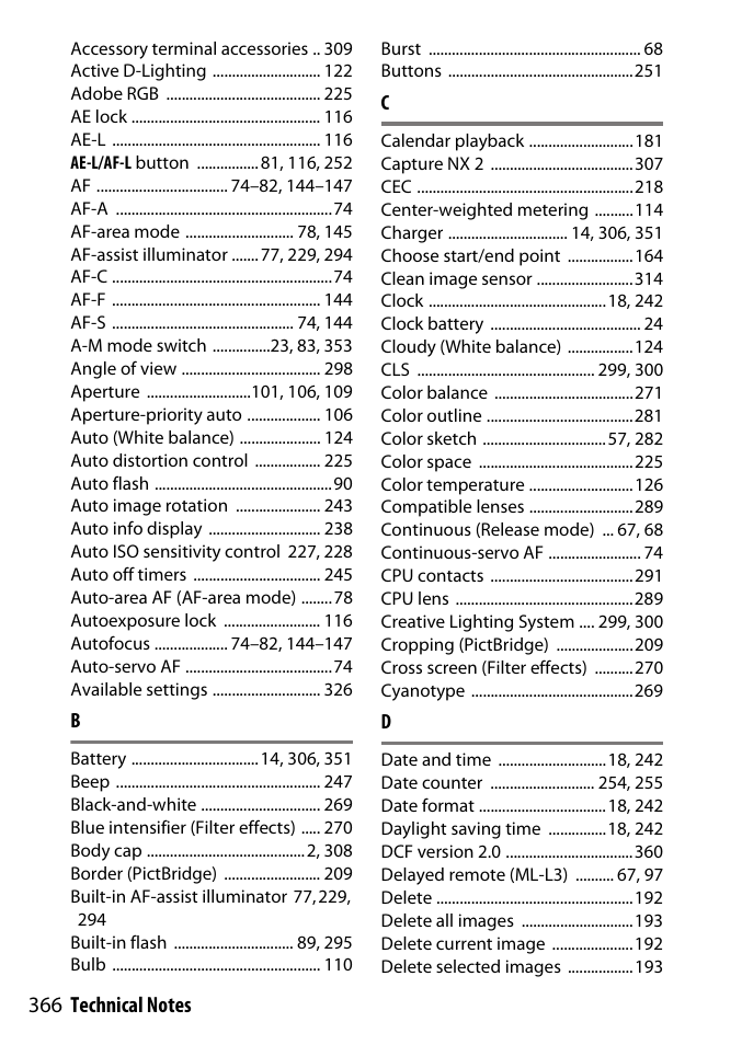 Nikon D3300 User Manual | Page 386 / 392