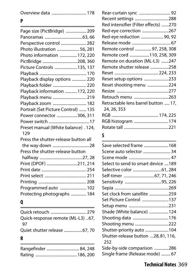 Nikon D3300 User Manual | Page 389 / 392