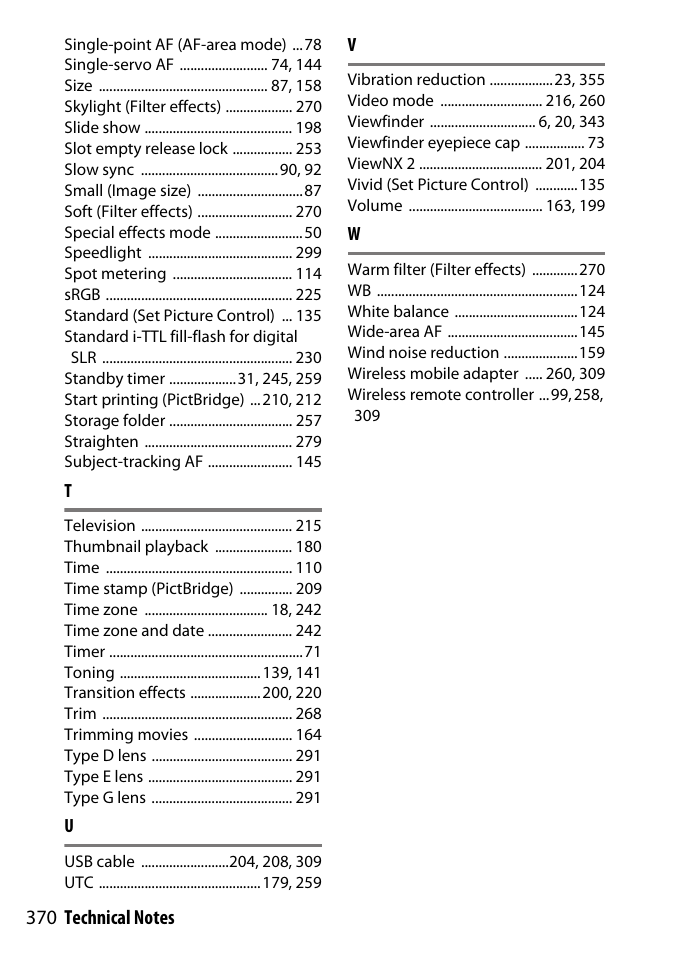 Nikon D3300 User Manual | Page 390 / 392
