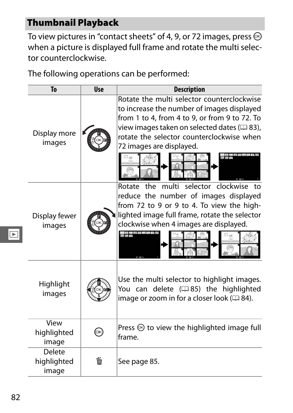 Thumbnail playback | Nikon J3 User Manual | Page 102 / 234