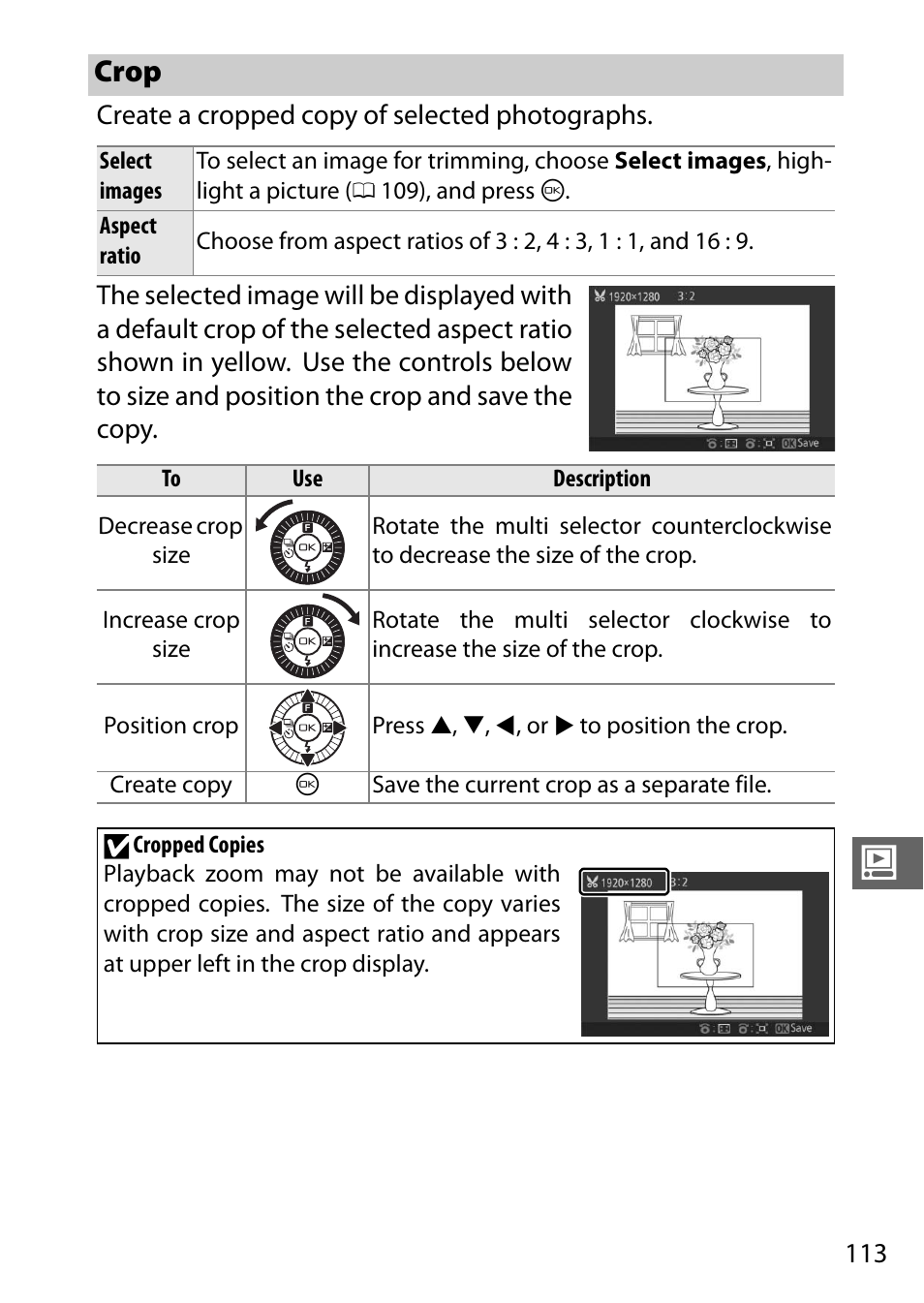 Crop | Nikon J3 User Manual | Page 133 / 234