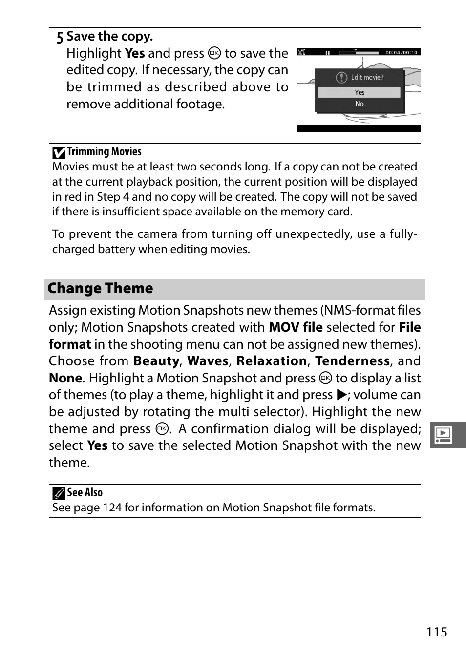 Change theme | Nikon J3 User Manual | Page 135 / 234