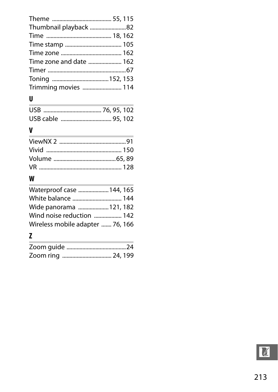 Nikon J3 User Manual | Page 233 / 234