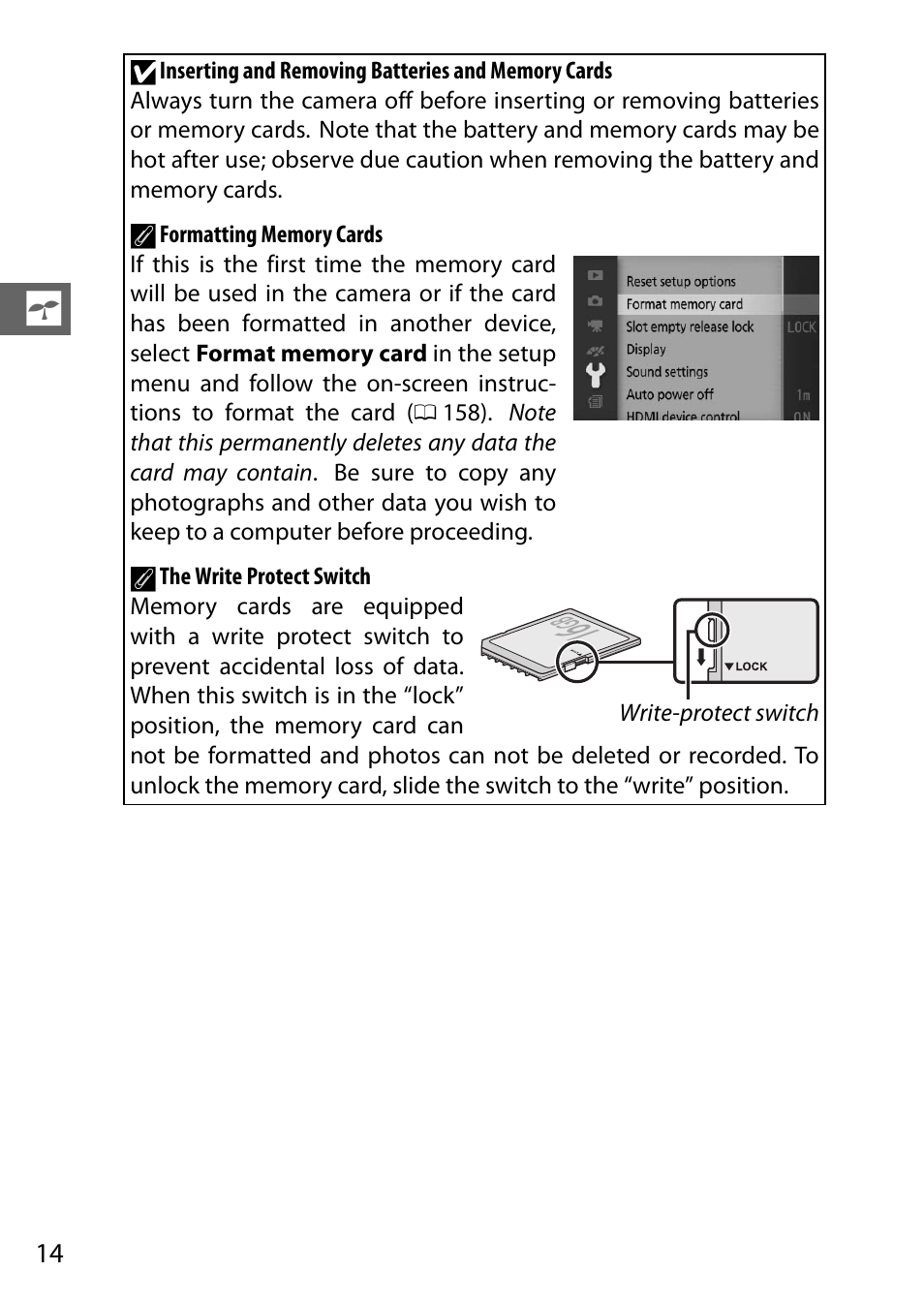 Nikon J3 User Manual | Page 34 / 234