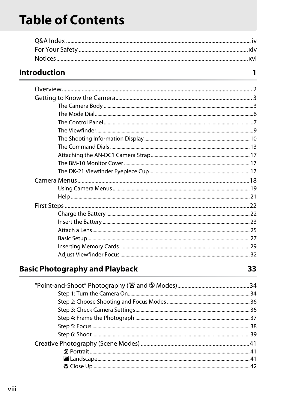 Nikon D90 User Manual | Page 10 / 300