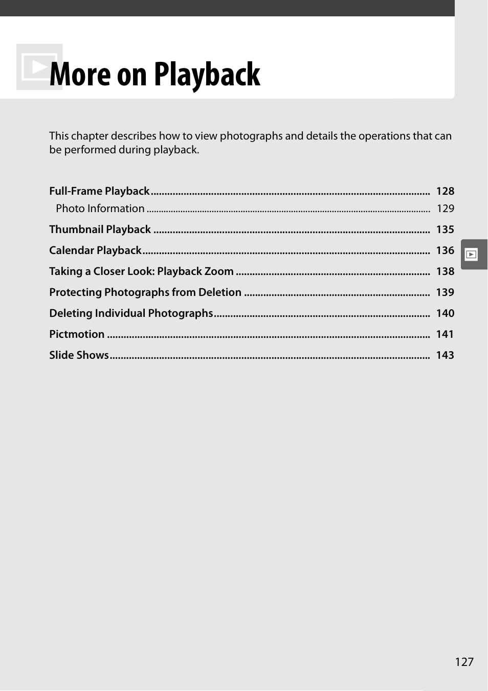 More on playback | Nikon D90 User Manual | Page 147 / 300