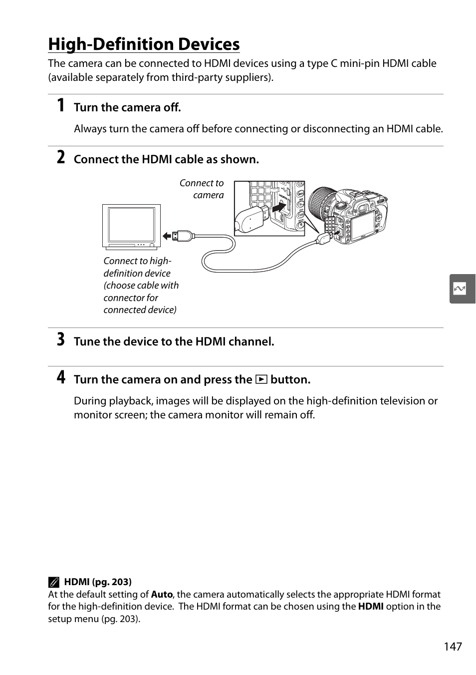 High-definition devices | Nikon D90 User Manual | Page 167 / 300