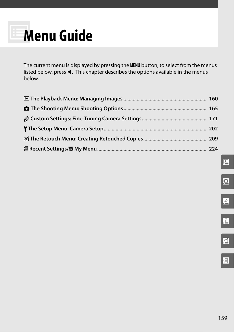 Menu guide | Nikon D90 User Manual | Page 179 / 300