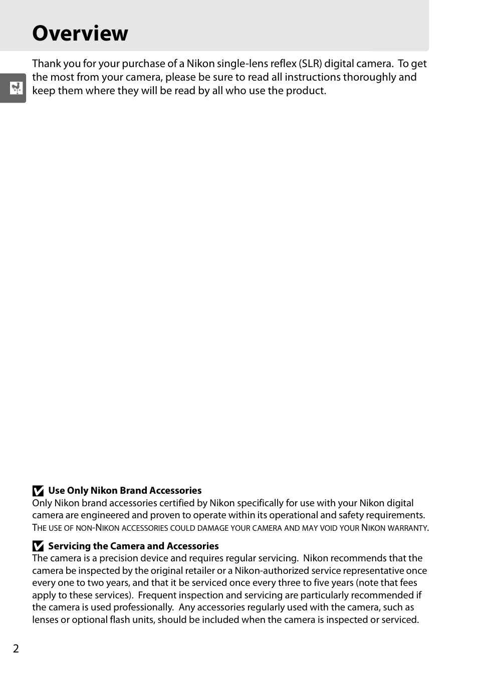 Overview | Nikon D90 User Manual | Page 22 / 300