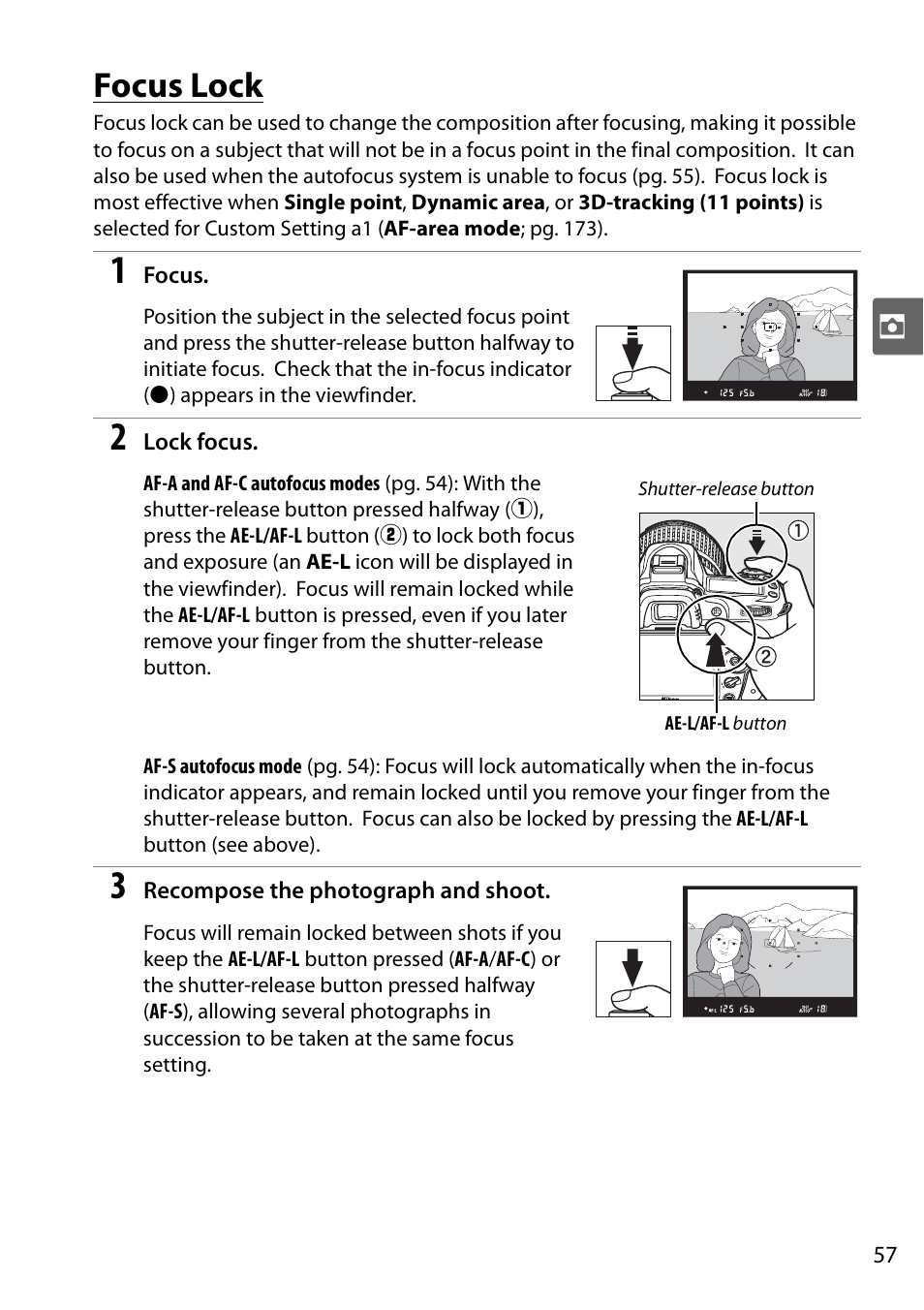 Focus lock | Nikon D90 User Manual | Page 77 / 300