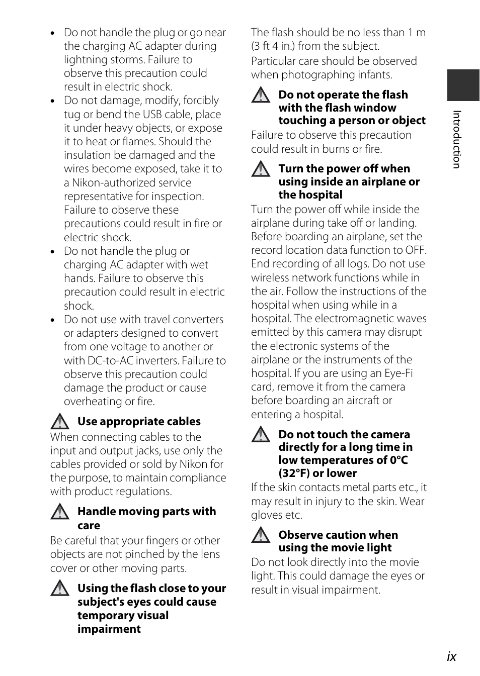 Nikon AW120 User Manual | Page 11 / 270