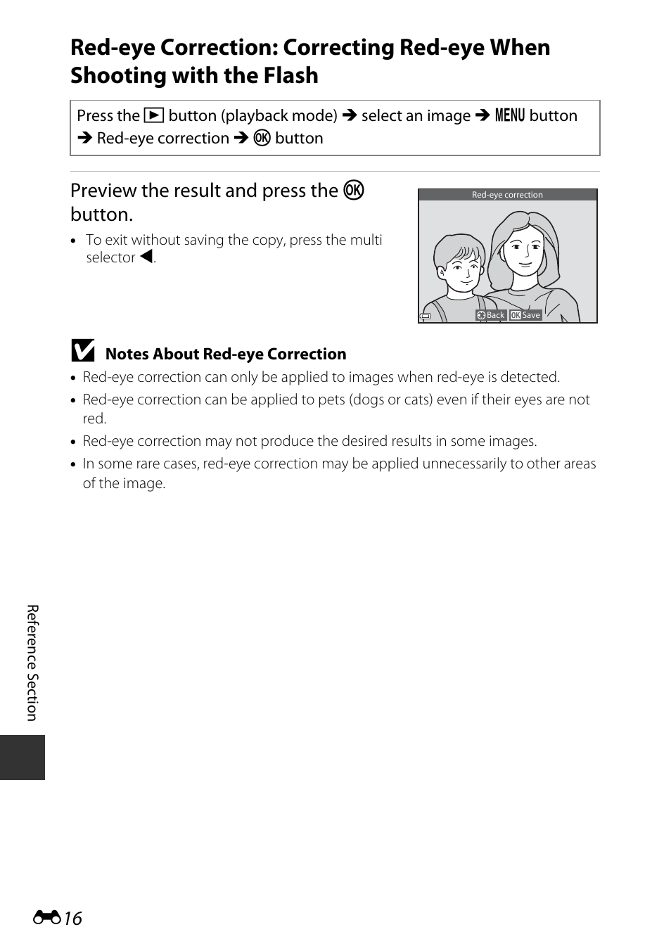 Preview the result and press the k button | Nikon AW120 User Manual | Page 144 / 270