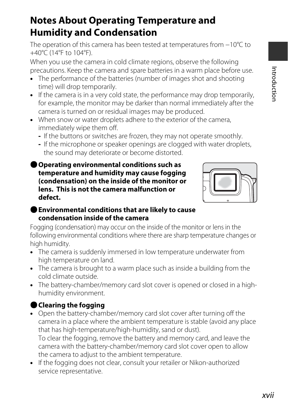 Xvii | Nikon AW120 User Manual | Page 19 / 270