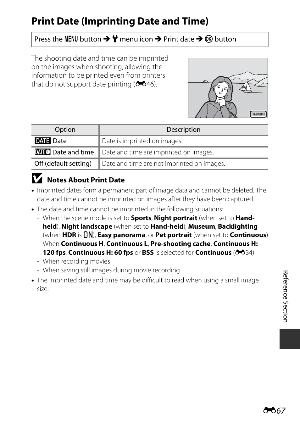 Print date (imprinting date and time) | Nikon AW120 User Manual | Page 195 / 270