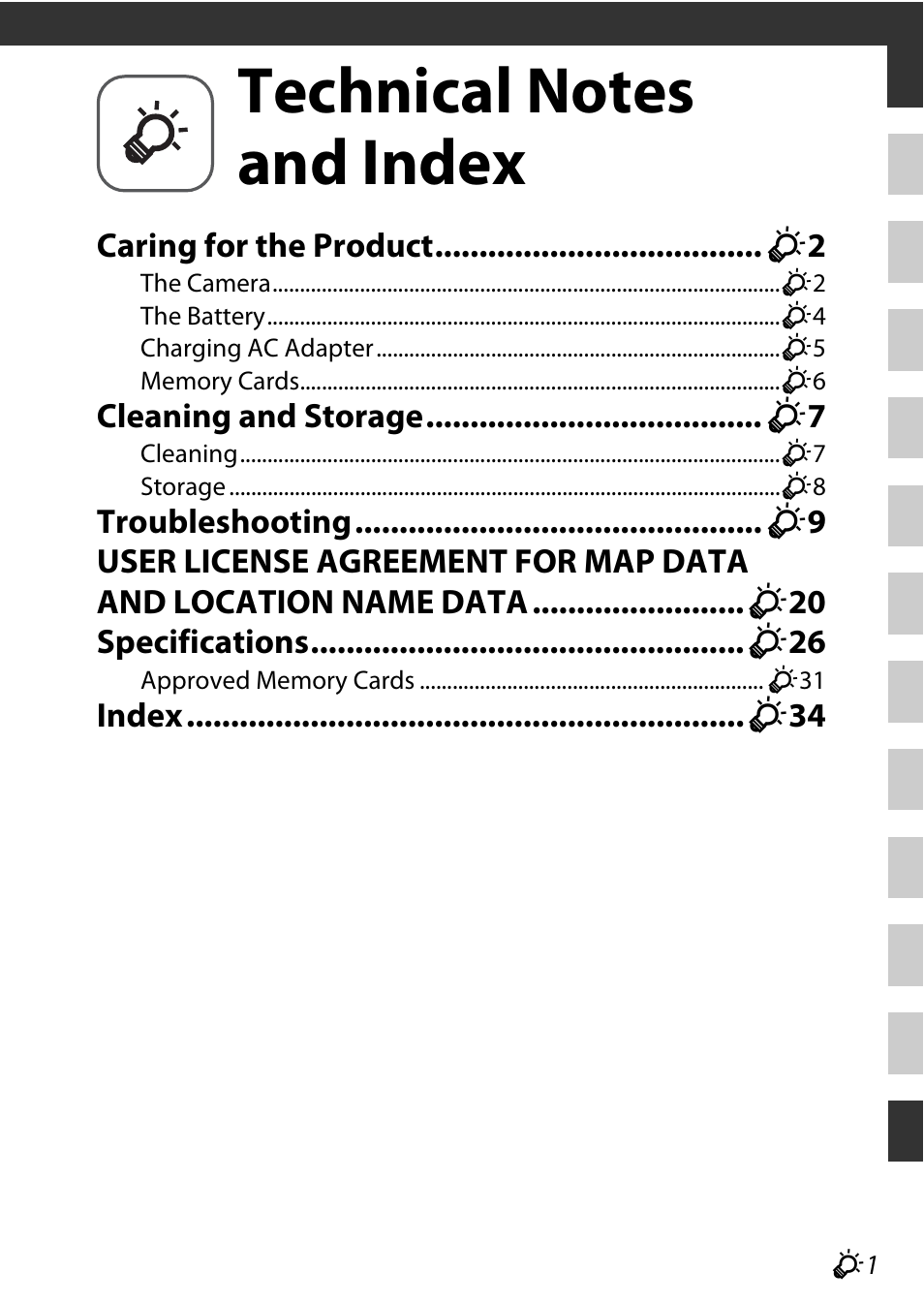 Technical notes and index | Nikon AW120 User Manual | Page 231 / 270