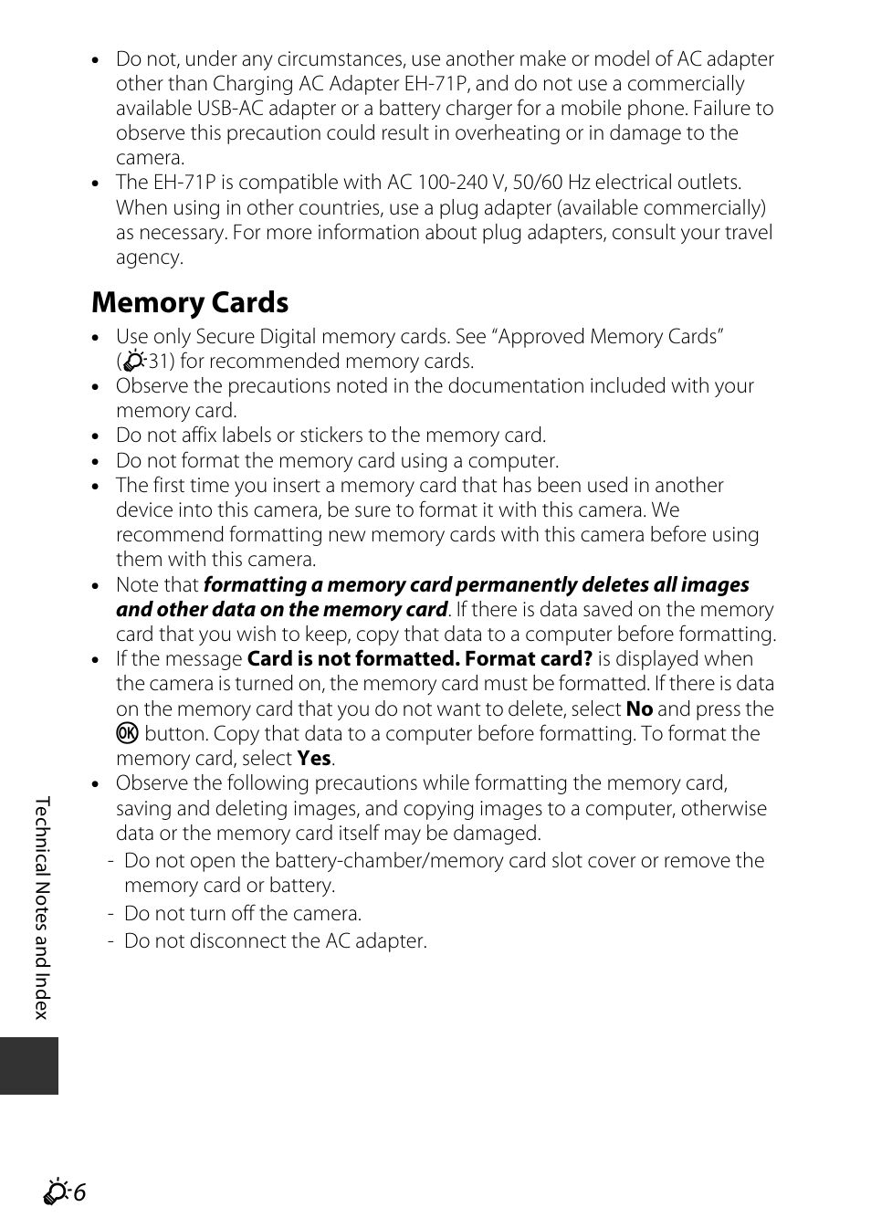 Memory cards | Nikon AW120 User Manual | Page 236 / 270