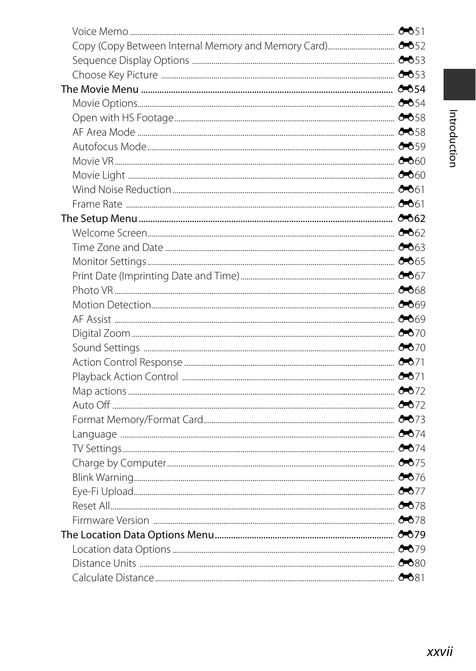 Xxvii | Nikon AW120 User Manual | Page 29 / 270