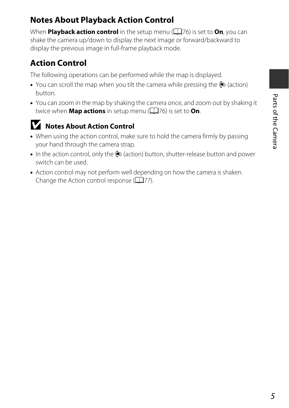 Action control | Nikon AW120 User Manual | Page 35 / 270