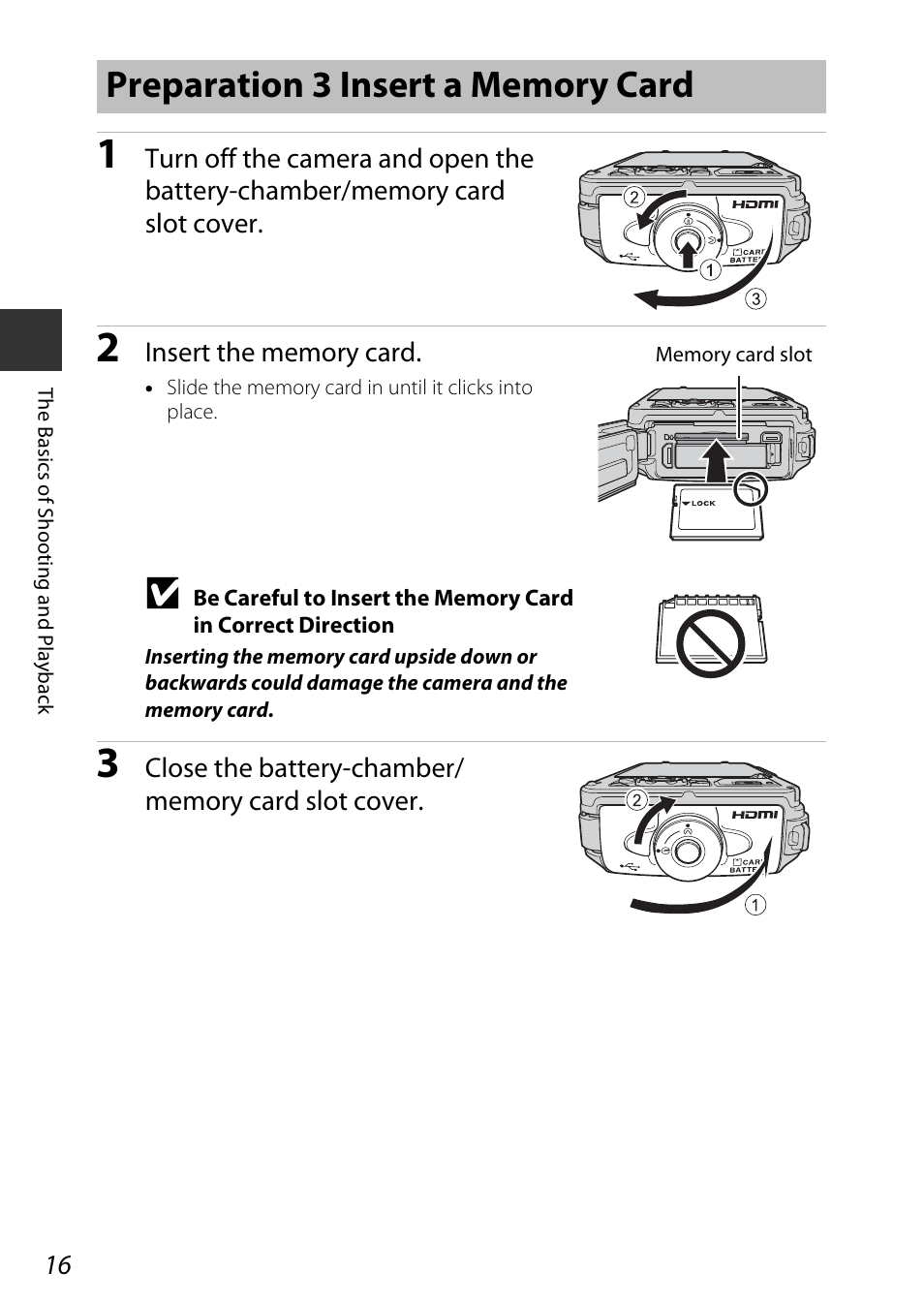 Preparation 3 insert a memory card | Nikon AW120 User Manual | Page 46 / 270