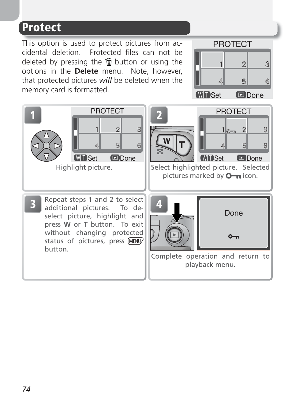 Protect | Nikon 2100 User Manual | Page 84 / 104