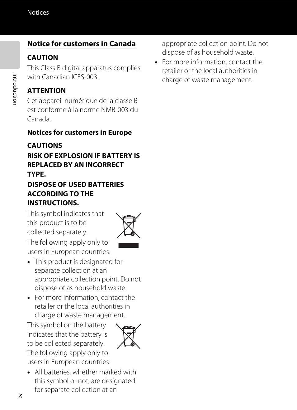 Nikon S100 User Manual | Page 12 / 236