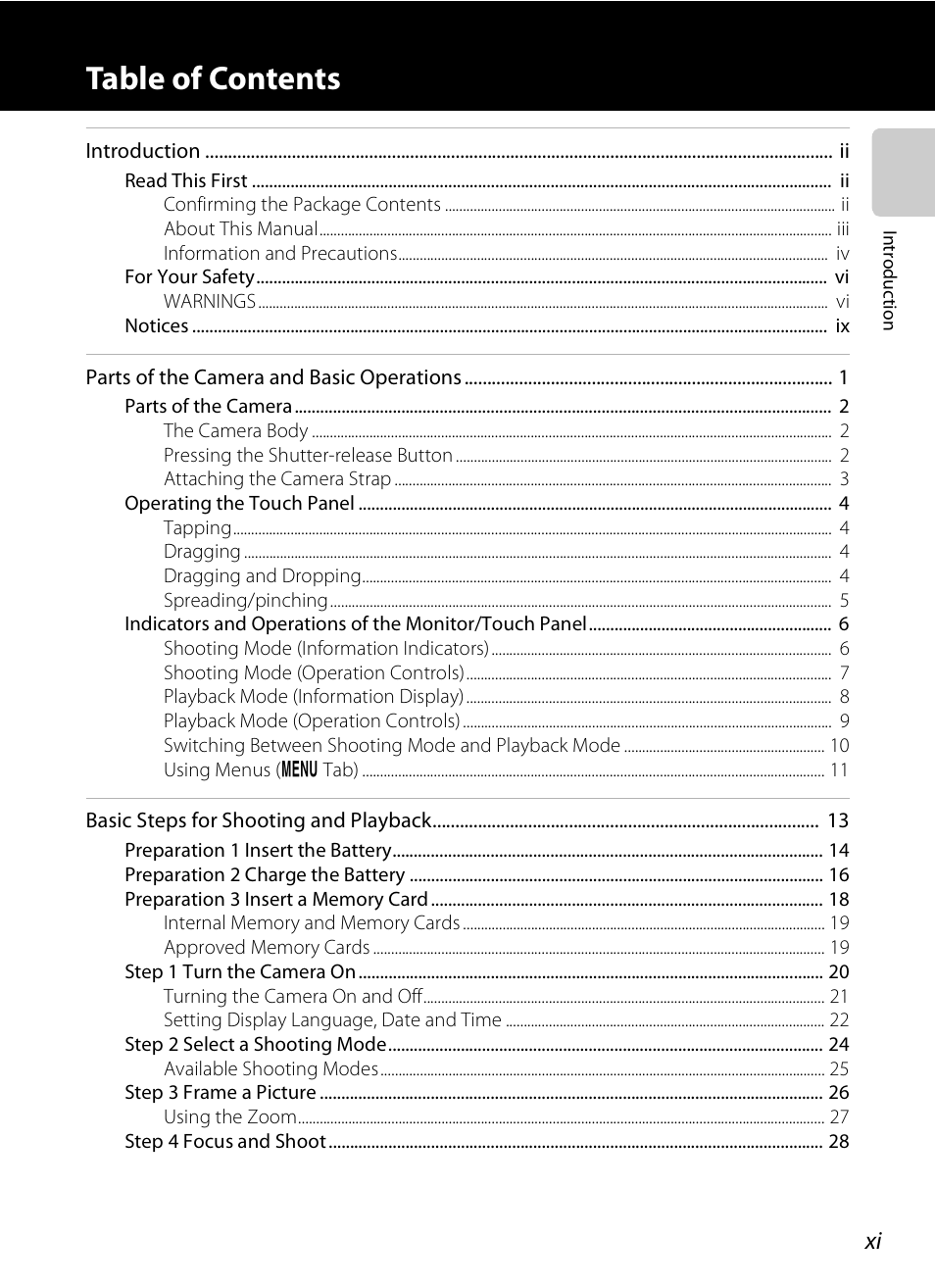 Nikon S100 User Manual | Page 13 / 236