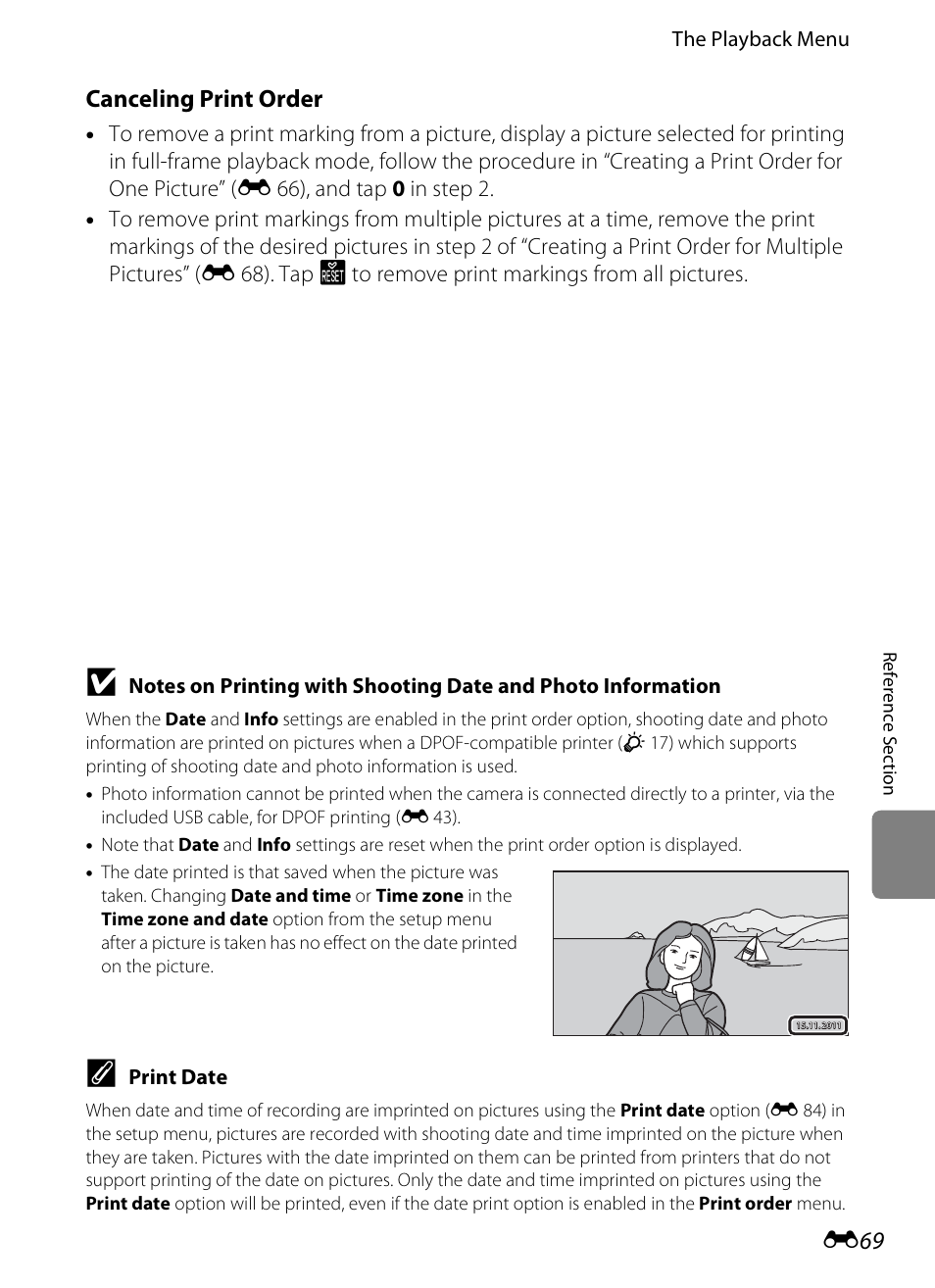 Canceling print order | Nikon S100 User Manual | Page 177 / 236