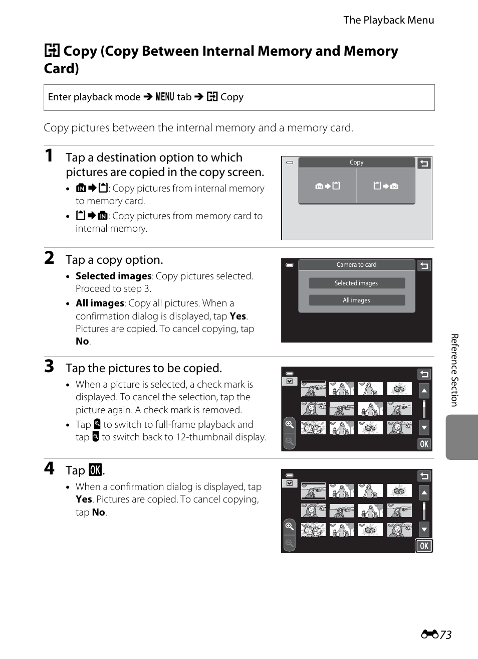 E 73 | Nikon S100 User Manual | Page 181 / 236