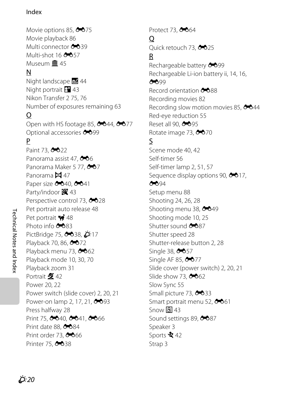 Nikon S100 User Manual | Page 232 / 236