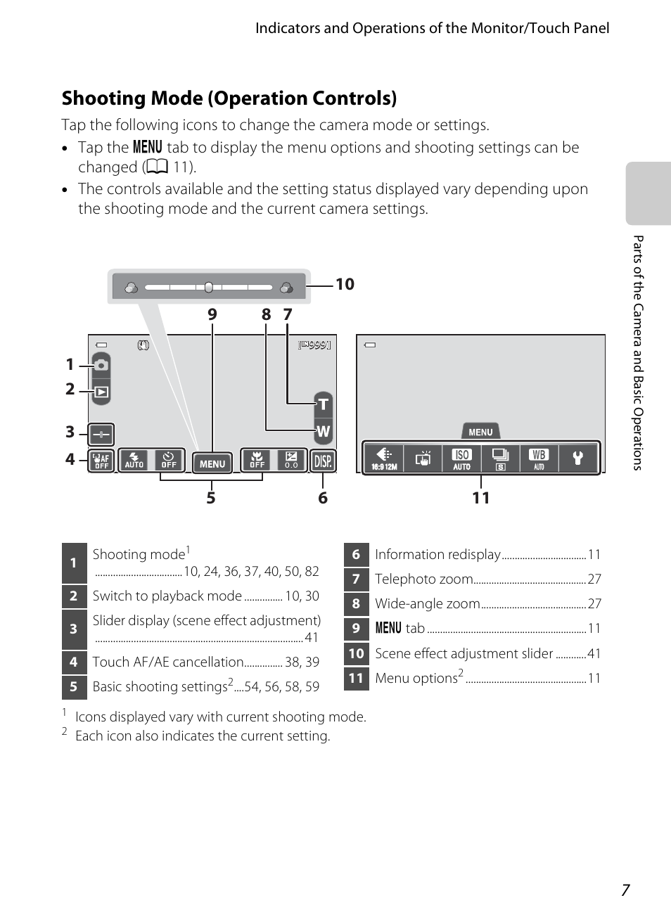 Shooting mode (operation controls) | Nikon S100 User Manual | Page 25 / 236