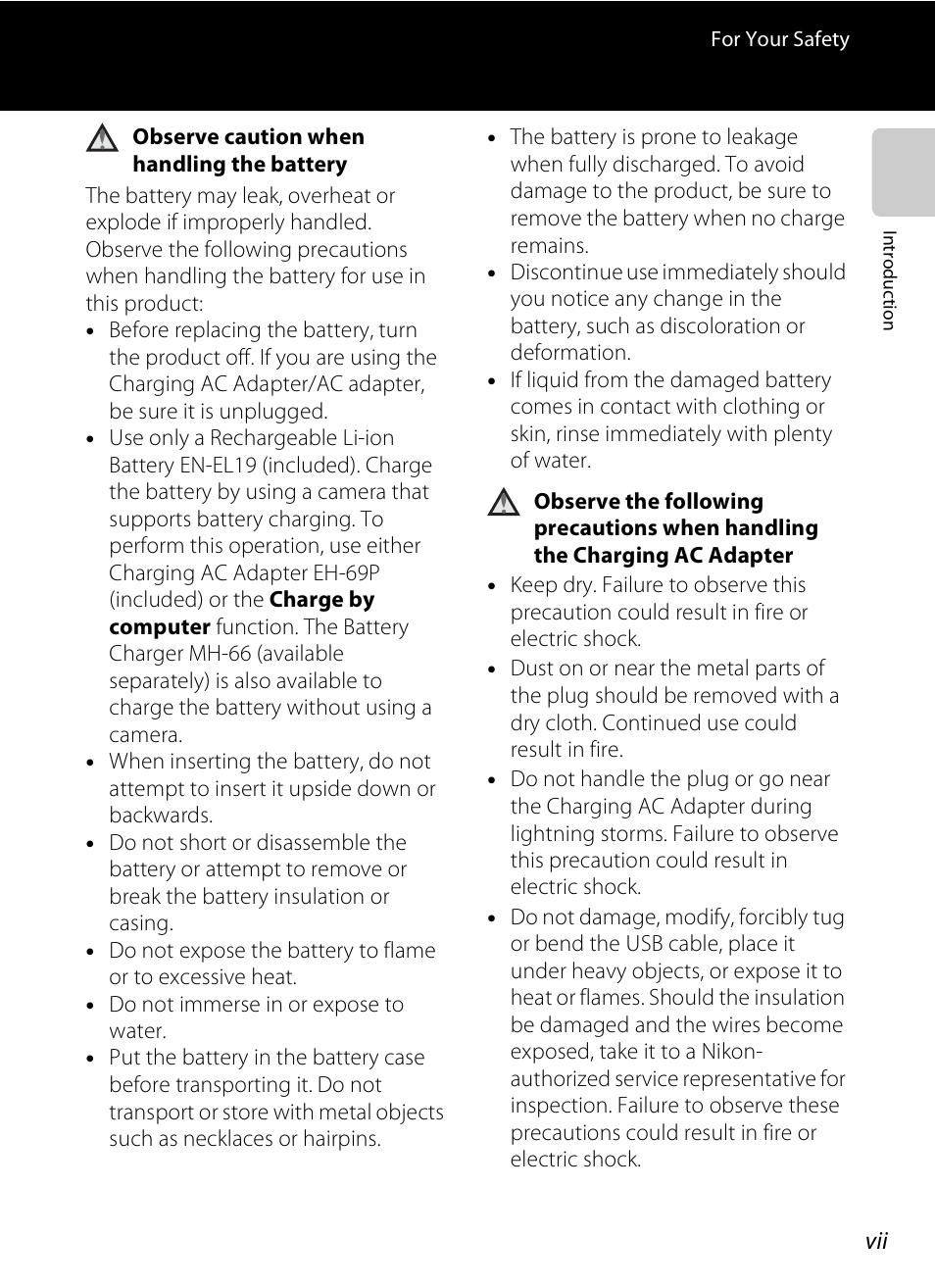 Nikon S100 User Manual | Page 9 / 236