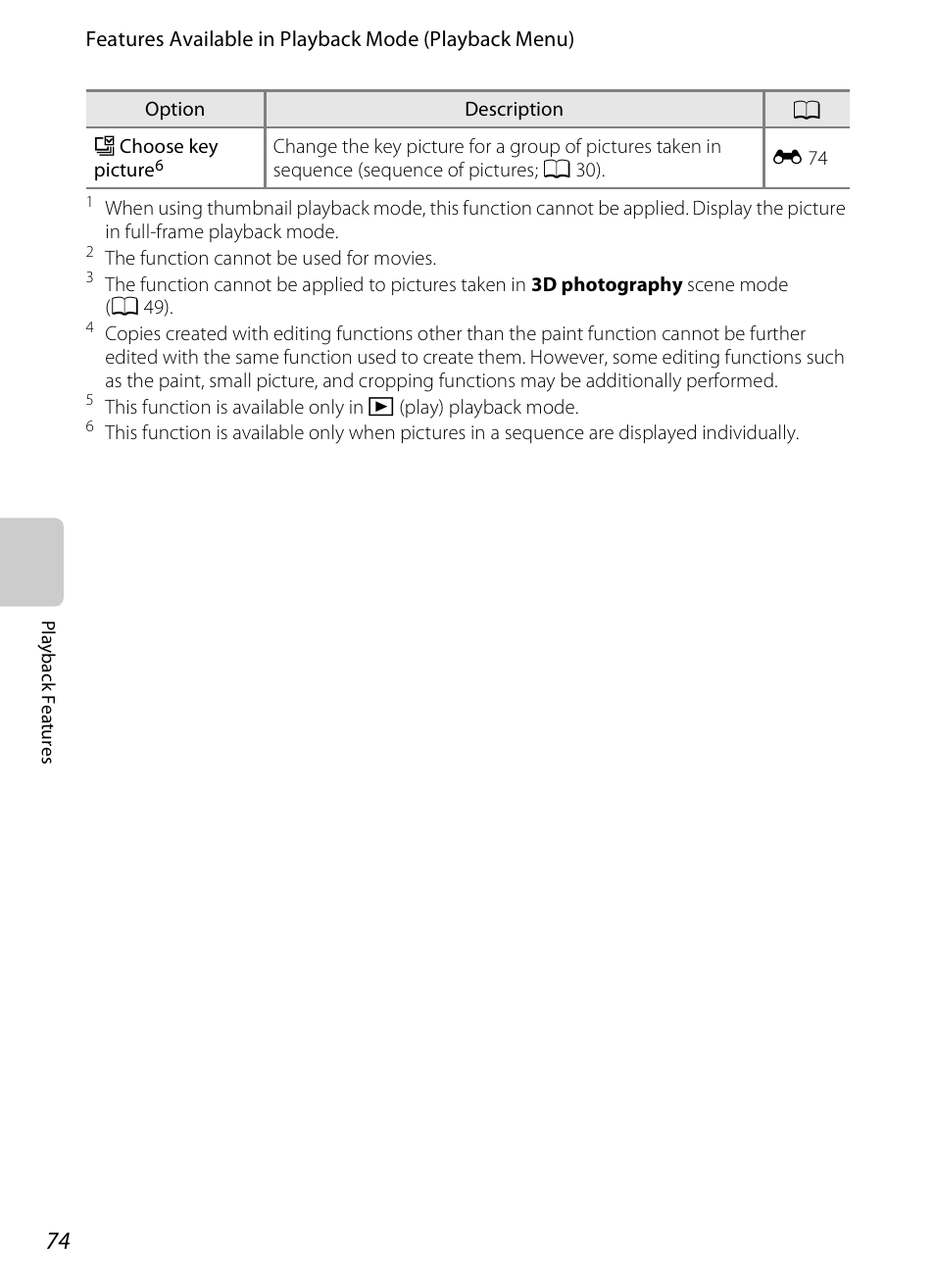 A 74 | Nikon S100 User Manual | Page 92 / 236