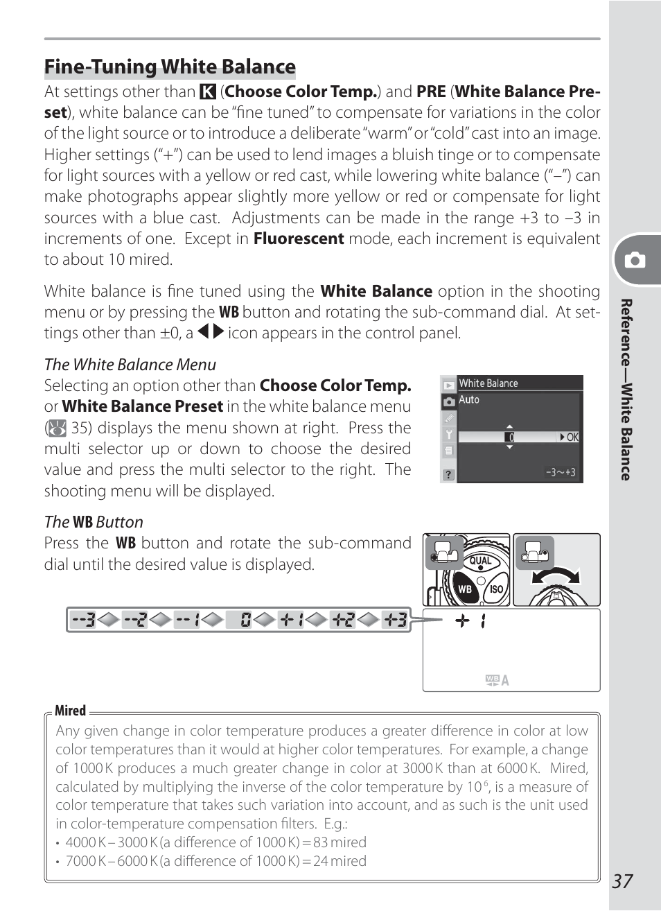 37 fine-tuning white balance | Nikon D200 User Manual | Page 47 / 221