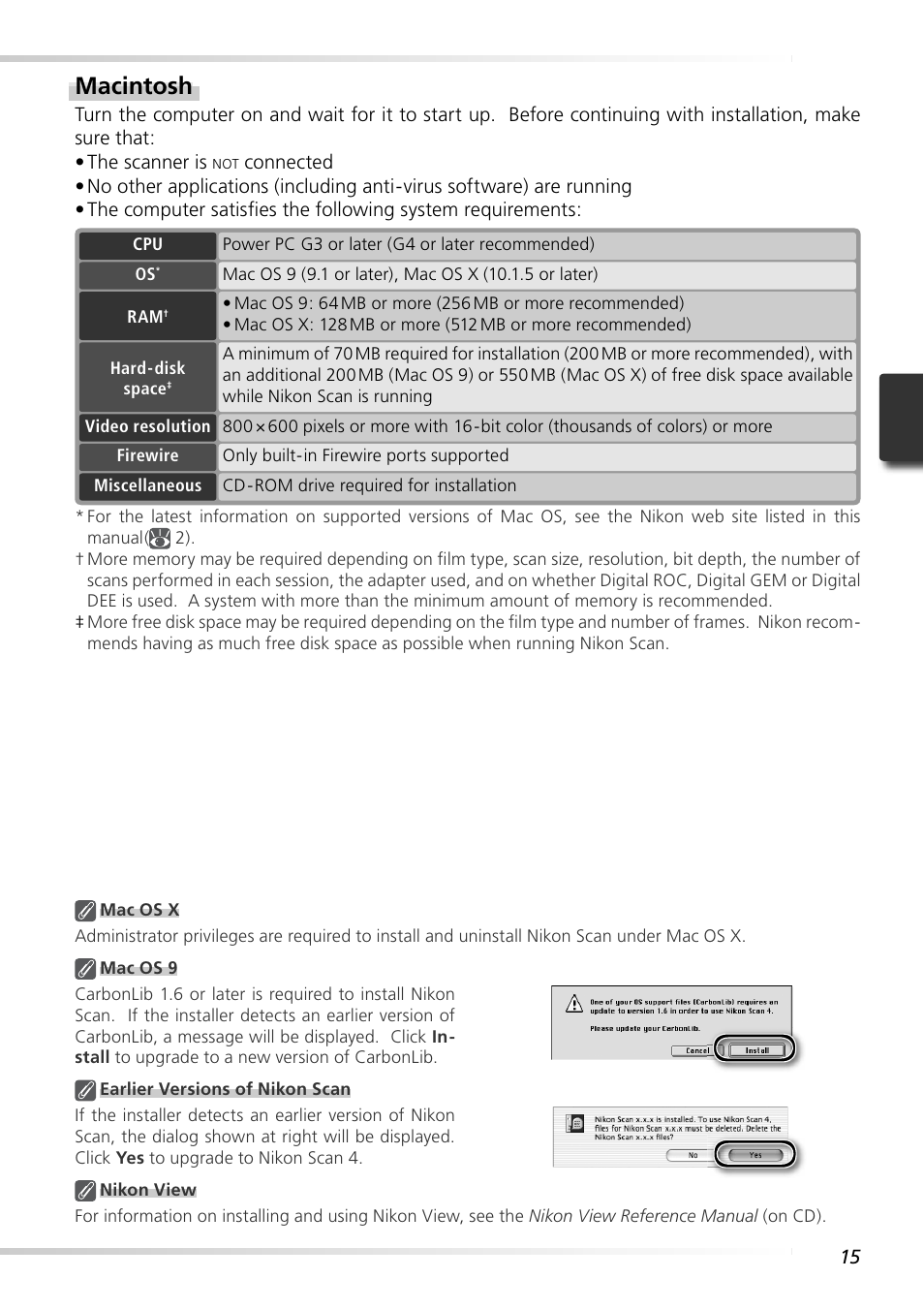 Macintosh | Nikon LS-9000 User Manual | Page 24 / 89