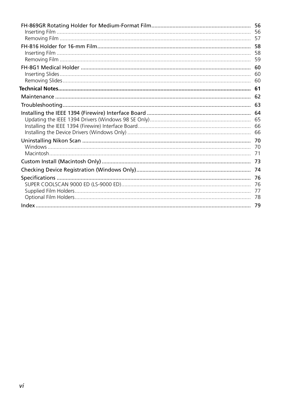 Nikon LS-9000 User Manual | Page 9 / 89