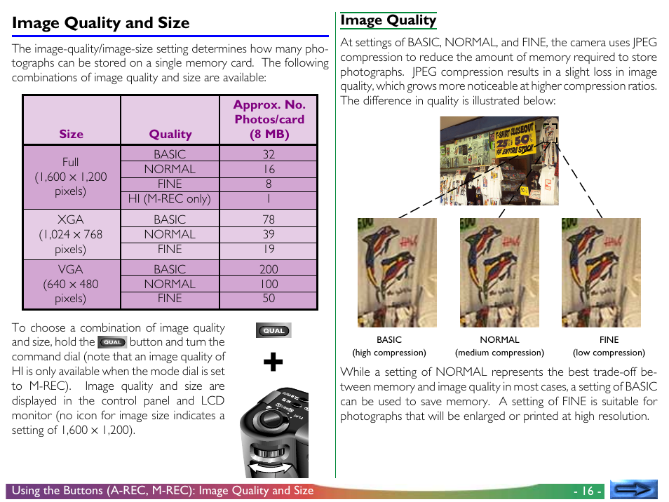 Image quality and size | Nikon 950 User Manual | Page 16 / 57