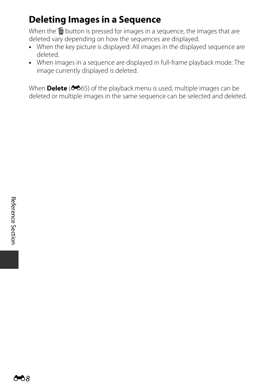 Deleting images in a sequence | Nikon P7800 User Manual | Page 136 / 270