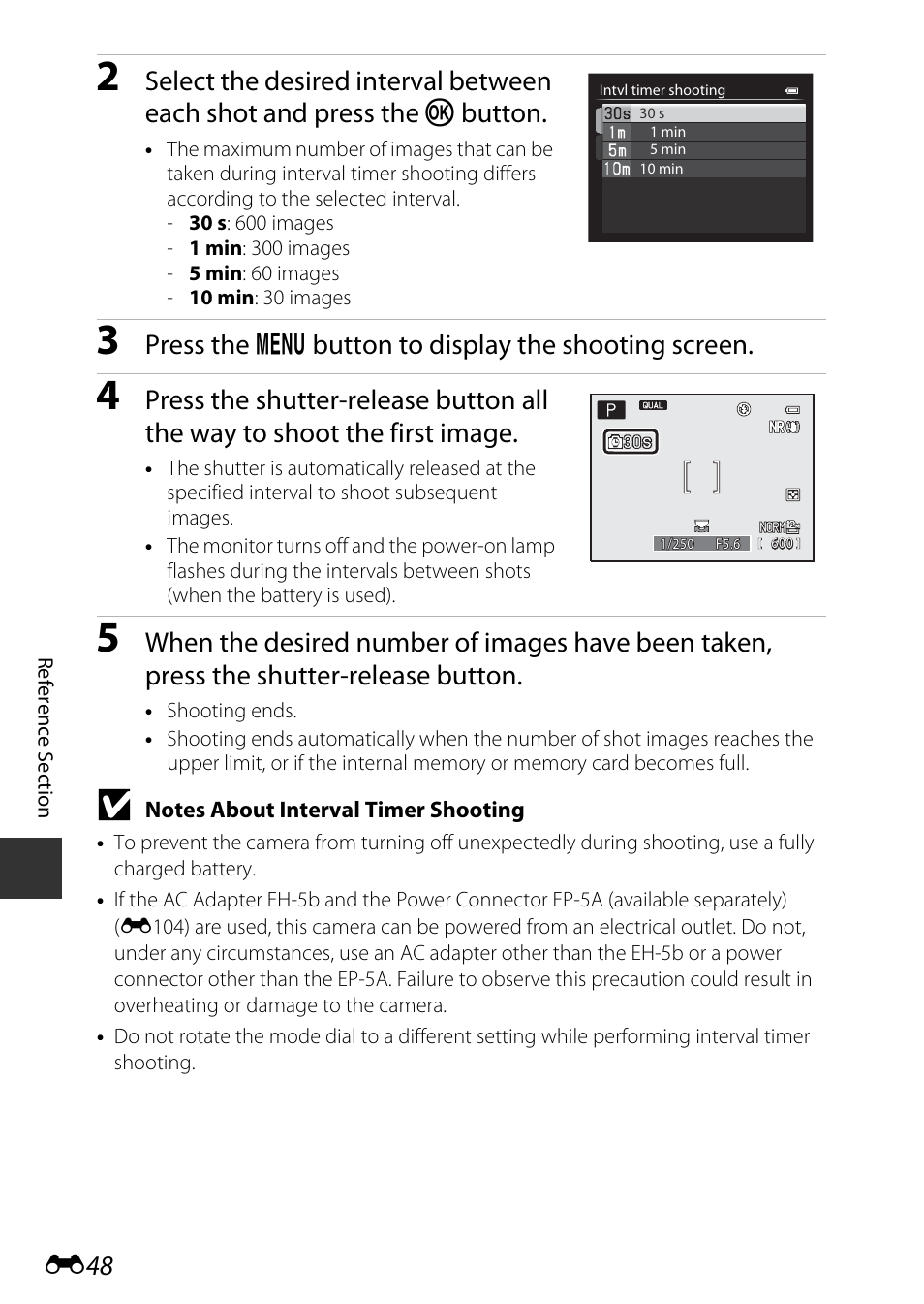 Press the d button to display the shooting screen | Nikon P7800 User Manual | Page 176 / 270