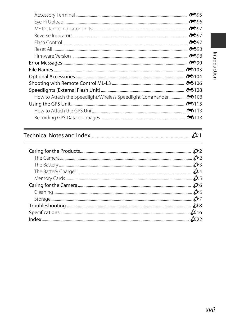 Xvii | Nikon P7800 User Manual | Page 19 / 270