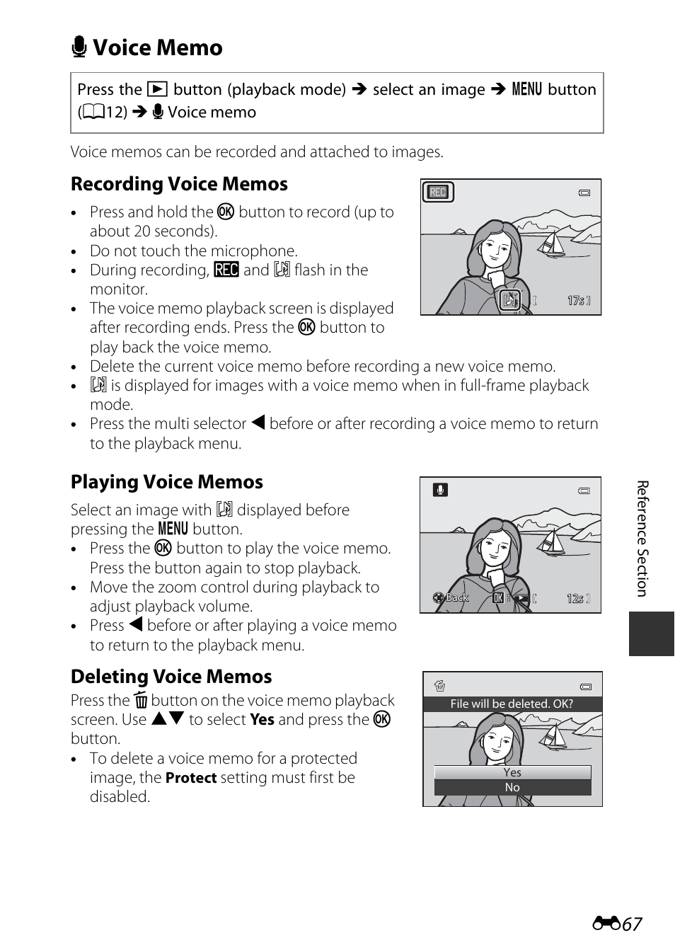 Voice memo | Nikon P7800 User Manual | Page 195 / 270