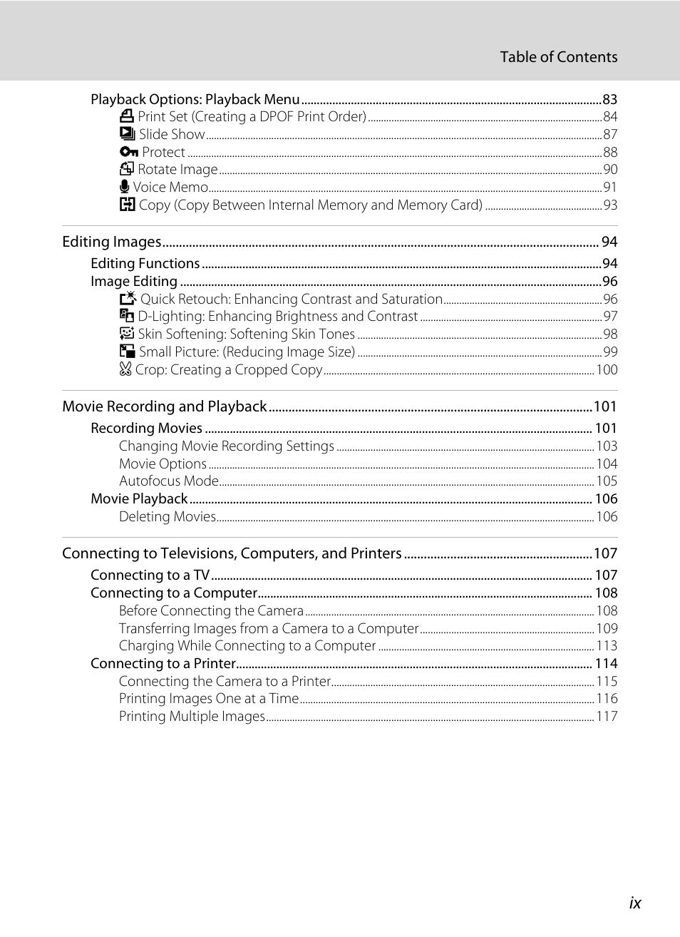 Nikon S5100 User Manual | Page 11 / 180