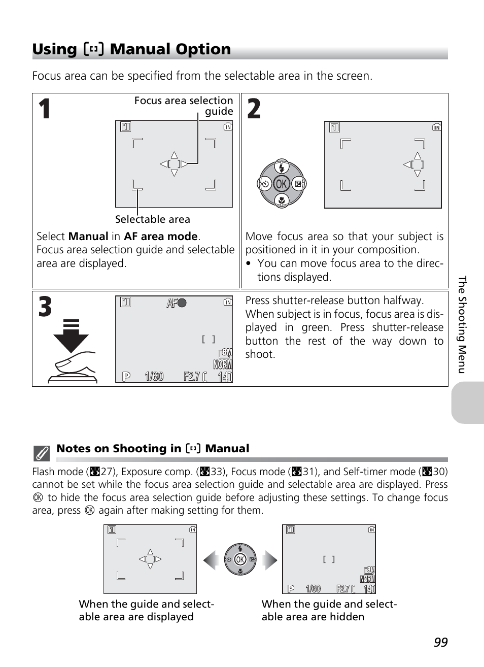 Using m manual option | Nikon P1 - P2 User Manual | Page 111 / 183