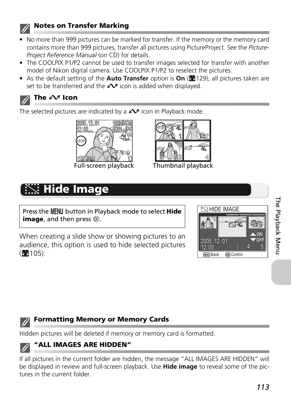 G hide image | Nikon P1 - P2 User Manual | Page 125 / 183